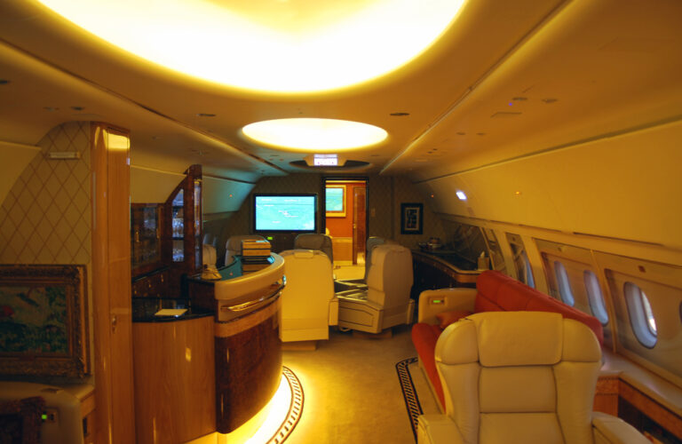 What Are the Most Luxurious Private Jet Bathrooms